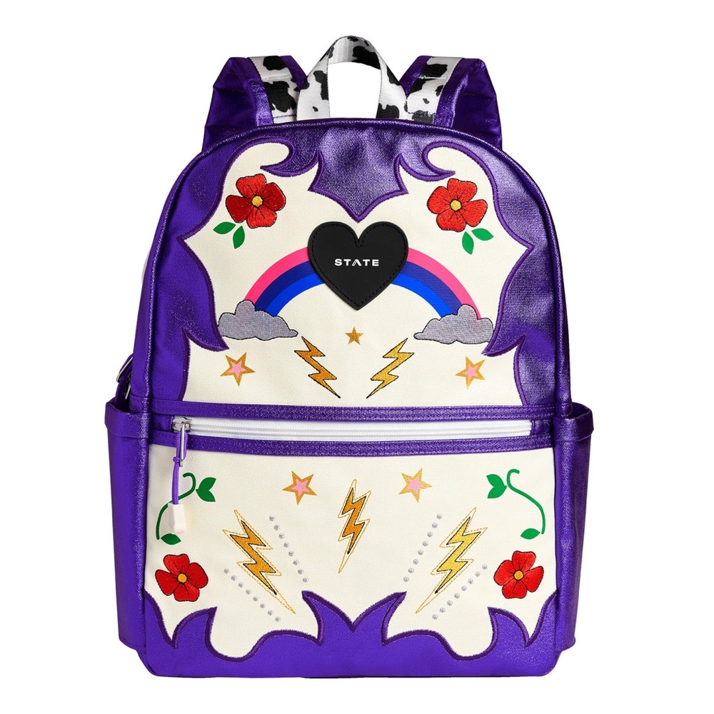 STATE Kane Travel Cowgirl Backpack with Rainbow and Floral Accents